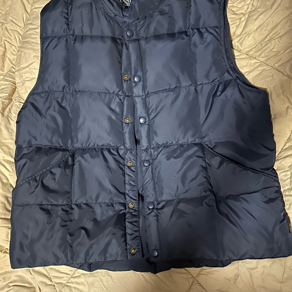 Lands' End Midnight Blue Quilted Vest